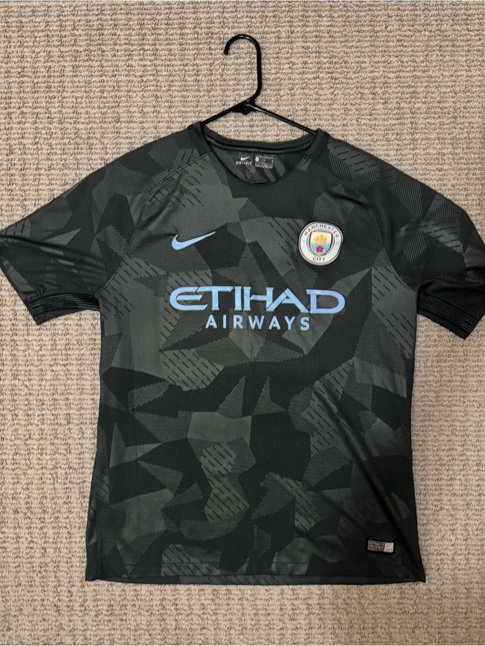 Nike Manchester City Men’s Black/Camo Training Jersey - Etihad Airways